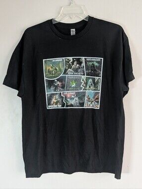 "Herb" Strains Black SS Tee with Comic Panel  Graphic Sz.XL